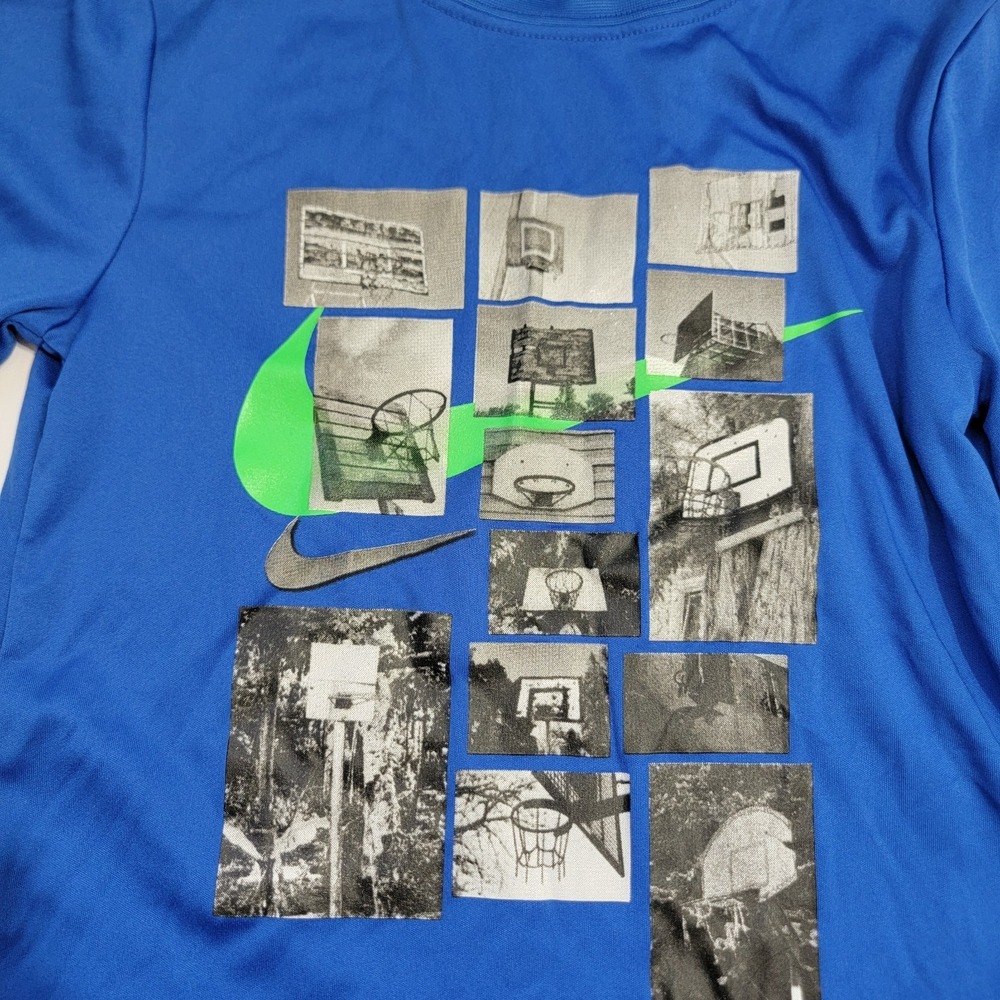 Nike Boys Graphic T-shirt Long Sleeve & Short Sleeves Lot Of 2 Bundle Size 4 5-6 - Picture 3 of 10